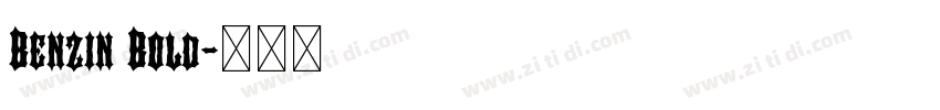 Benzin Bold字体转换